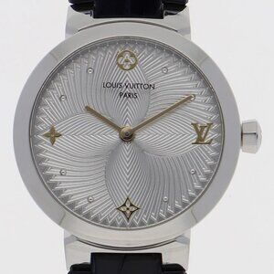 LOUIS VUITTON Watches QA014 Stainless Steel/leather Quartz